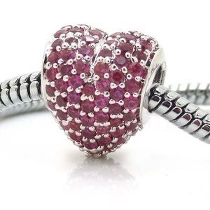 Pandora | Red Heart Pavé Charm